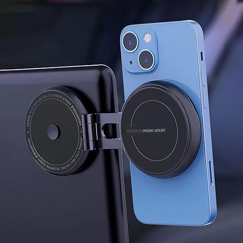 Faxiye Soporte de teléfono de coche para Tesla Model 3YSX, soporte magnético plegable ajustable para teléfono de automóvil, compatible con iPhone