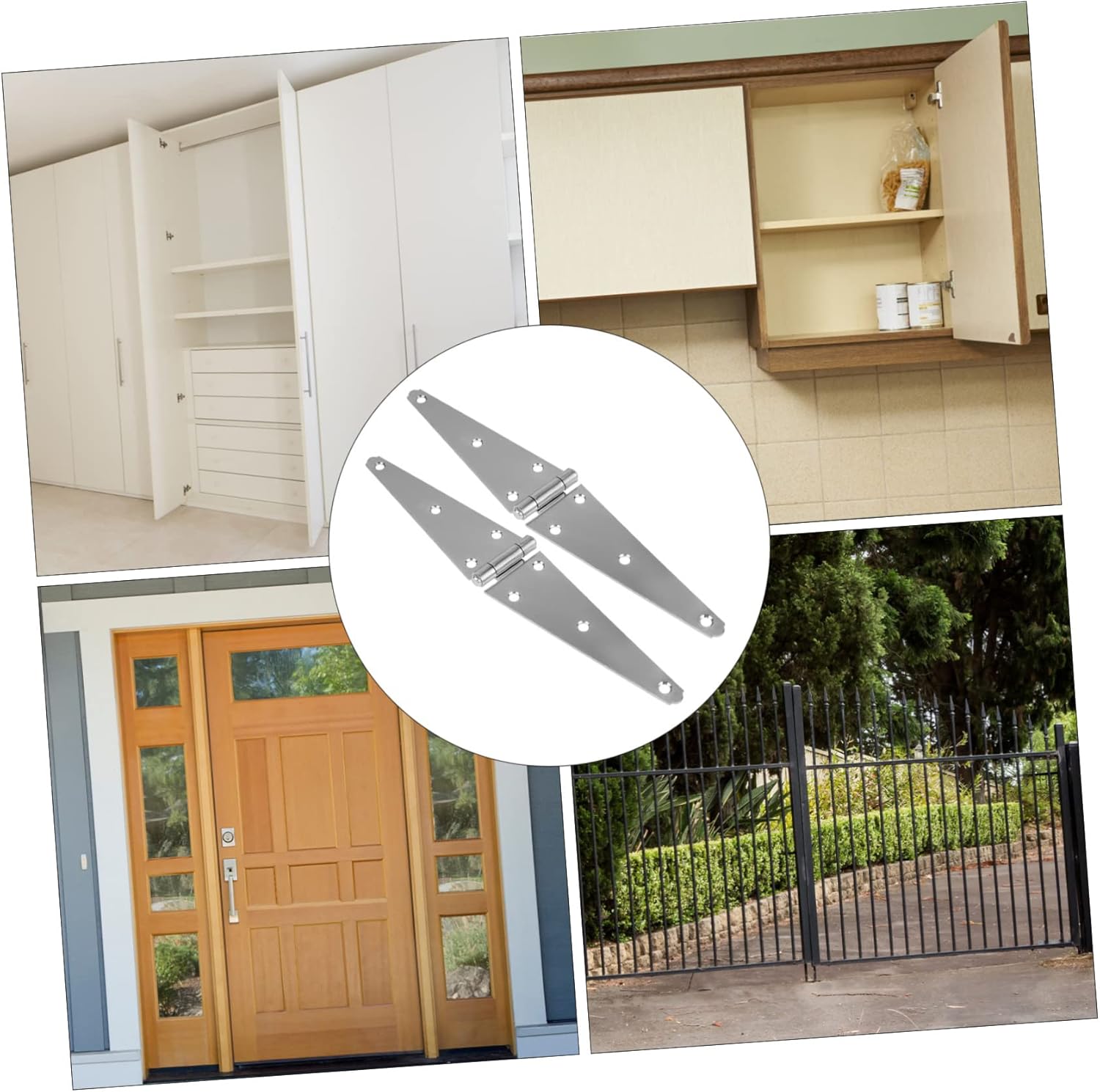 STOBAZA 2pcs Outdoor Heavy Duty Hinge for Gate Barn Door Hinge Interior Door Security