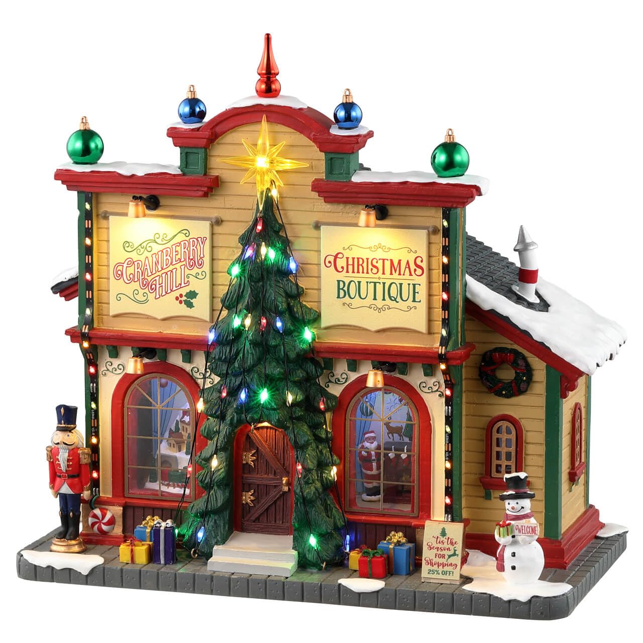 Lemax 35023 Cranberry Hill Christmas Boutique, edificio coleccionable Caddington Village 8