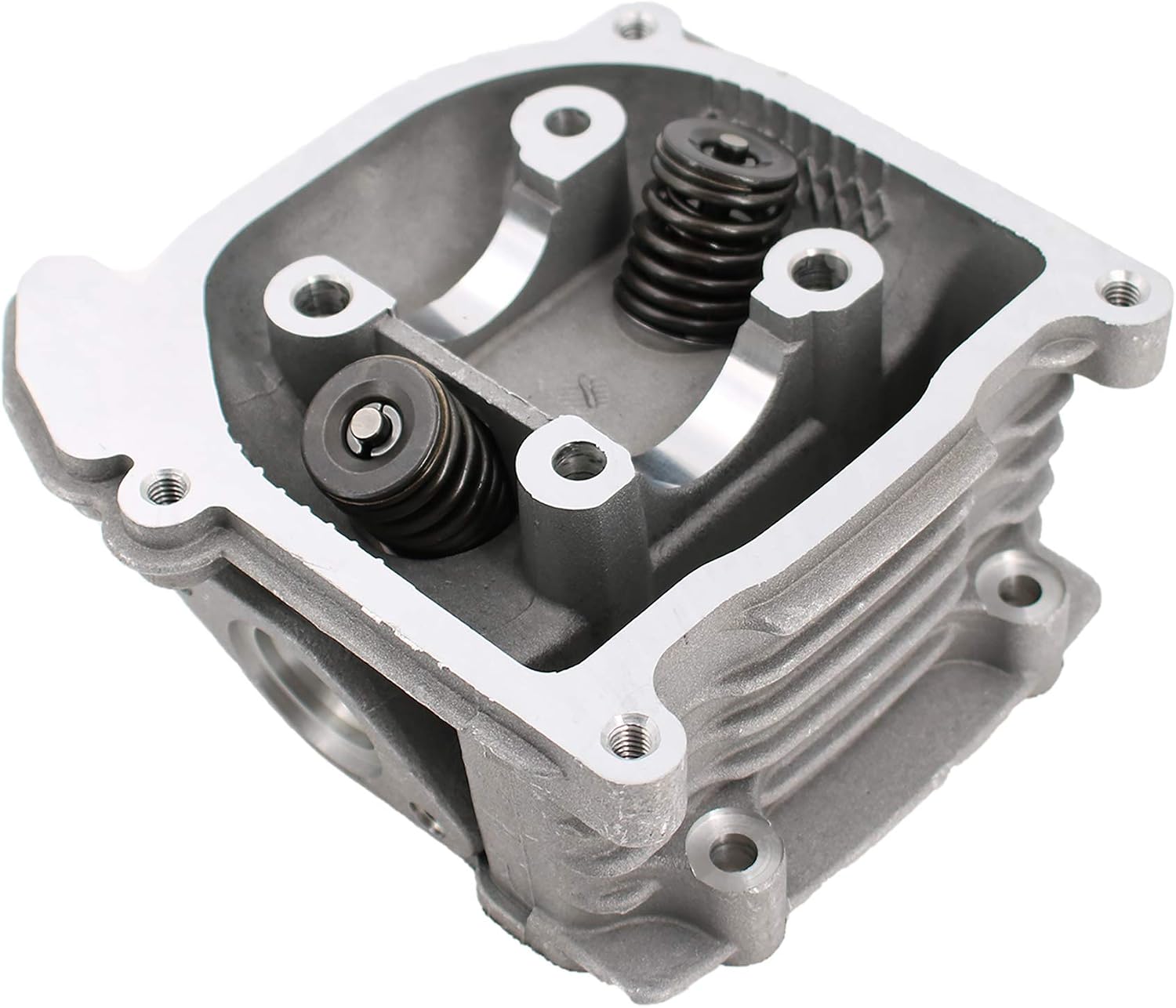 Glixal ATGT-009A GY6 49cc 50cc to 80cc Engine 47mm Cylinder Head Assy with Valves for Chinese 139QMB 139QMA Scooter Moped ATV Quad Go Kart (Non EGR Type, 64mm Valves)