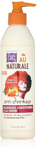 Dark and Lovely Au Natural - Acondicionador limpiador antiencogimiento A La Creme, 13.5 onzas líquidas