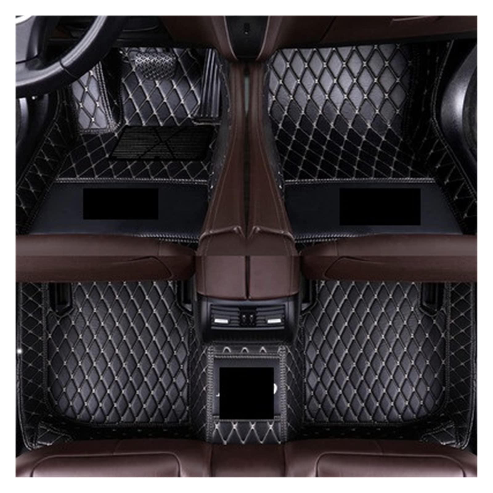 PSIGHT Compatible with Mercedes-Benz AMG W140 W220 W221 W222 S350 Leather Luxury Mercedes-Benz Car Floor Mats Fashion Leather General Motors Fully Enclosed Floor Mats (Color Name : A)