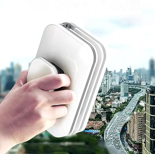 Miniatura 3 de Limpiador magnético de ventanas de doble cara, mango grande, herramienta de limpieza de ventanas de plástico de alta resistencia para gafas de 3 a