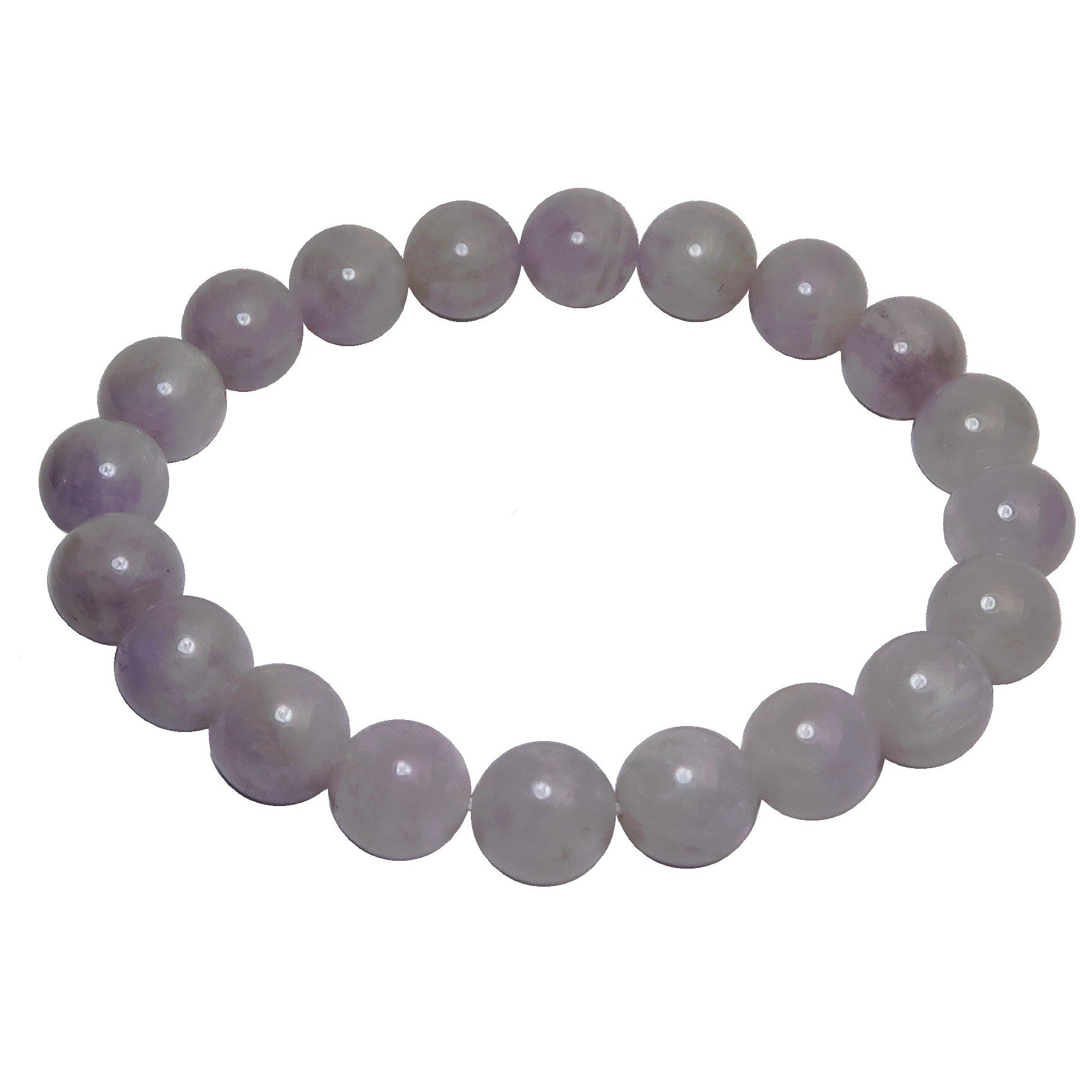 SatinCrystals Amethyst Lavender Bracelet 9mm Boutique Rosy Purple Genuine Gemstone Round Handmade St