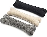 Vista 8 de Glaciart One Hueso masticable de lana de fieltro para perros (3 piezas) Juguete duradero para masticar perros, juguetes masticables para cachorros