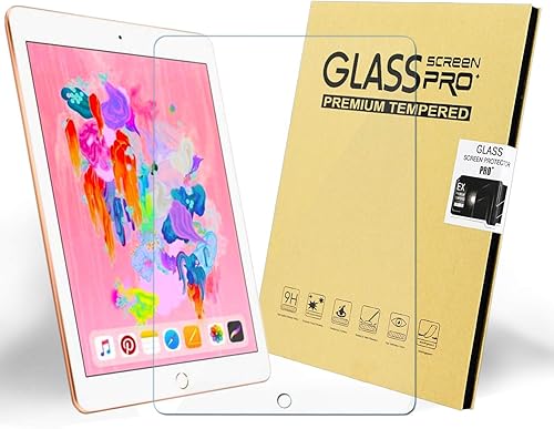 Miniatura 4 de KIQ Funda protectora protectora de pantalla de vidrio templado para iPad 9, 8, 7, 10.2, transparente, sensible al tacto, resistente a los arañazos,