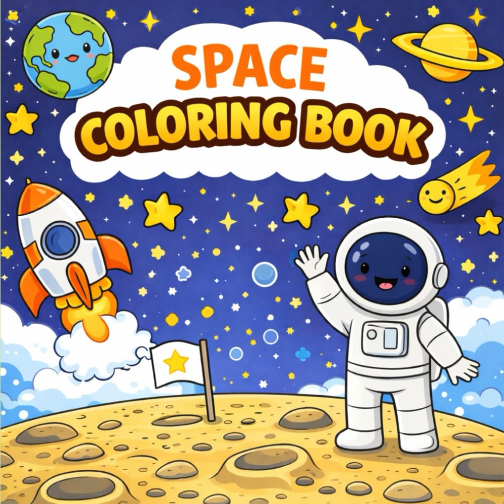 Space Coloring Book (Happy Children)
