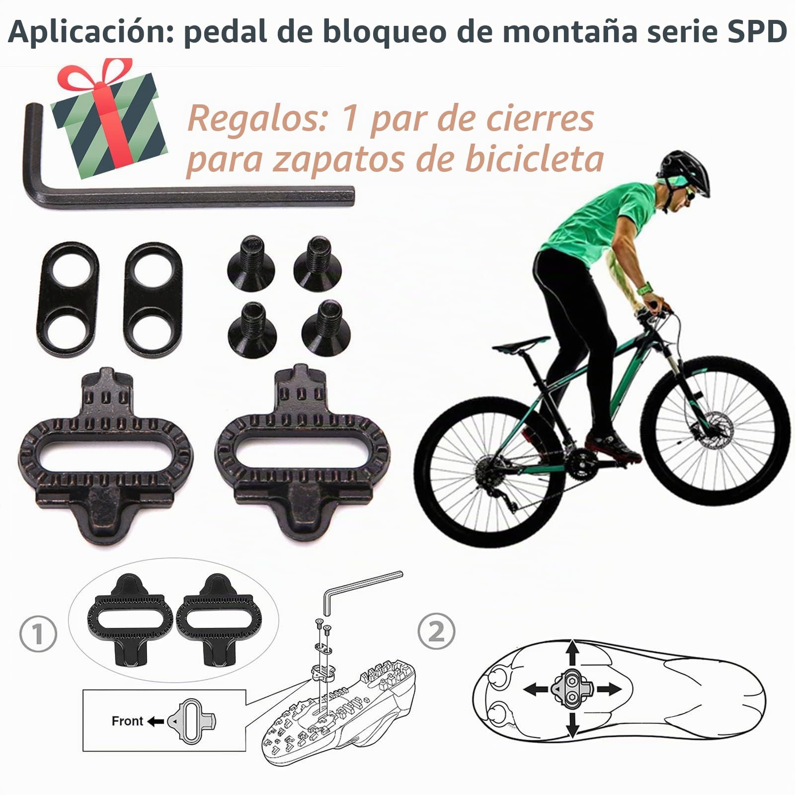 Mateju Zapatilla de Ciclismo Hombre Mujer, Colorido Transpirable Zapatillas Ciclismo Carretera MTB Compatibles con SPD/SPD-SL Lock System, Unisex Adulto Ciclismo Bicicleta Spinning