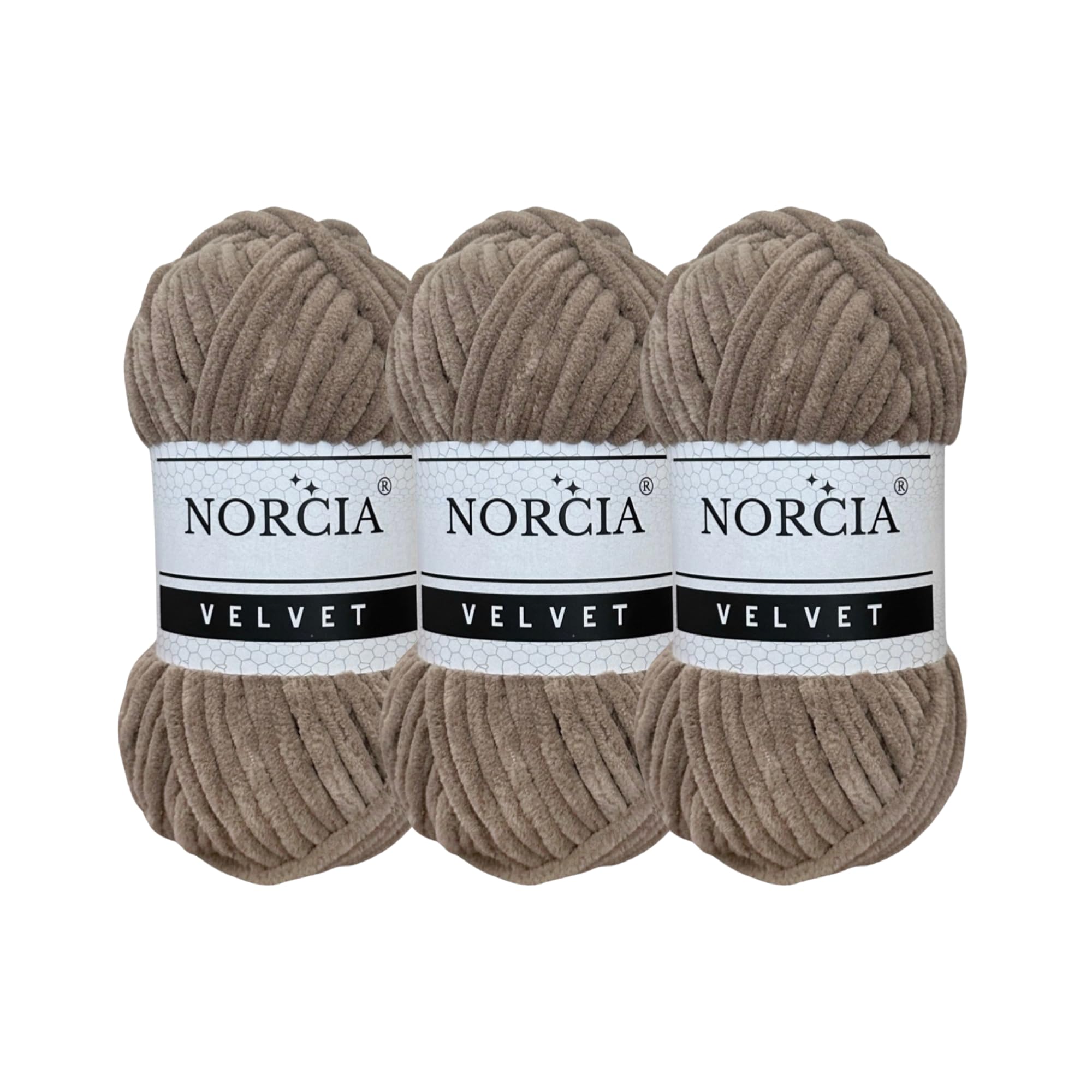 Soft Velvet Yarn Chenille Yarn for Crocheting Super Bulky 3x100g (3x75 yds) Baby Blanket Yarn for Knitting Amigurumi Yarn Fancy Yarn for Crochet Weaving Craft