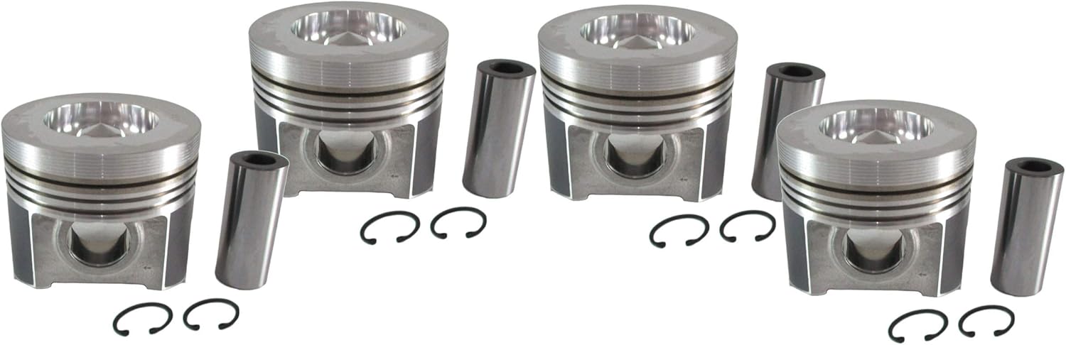 Factorytaiwan Pistons Set Oversize 98mm (+0.50mm) for KUBOTA V3300-DI-E x4 PCS (1C050-21112)