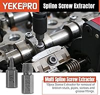 Vista 4 de Juego de 40 piezas de extractor de pernos y tornillos con juego de brocas de cobalto de mano izquierda, herramienta de extracción fácil para pernos