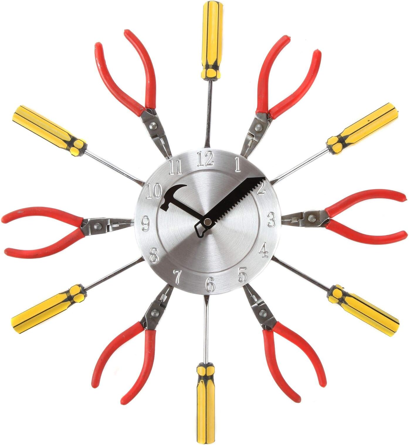 Trenton Gifts Workshop Clock | Tool Themed Wall Clock | Perfect for Garage, Workshop or Man Cave