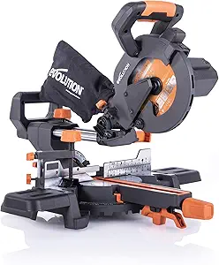 Evolution Power Tools R185SMS+ 7-1/4" Multi-Material Compound Sliding Miter Saw Plus