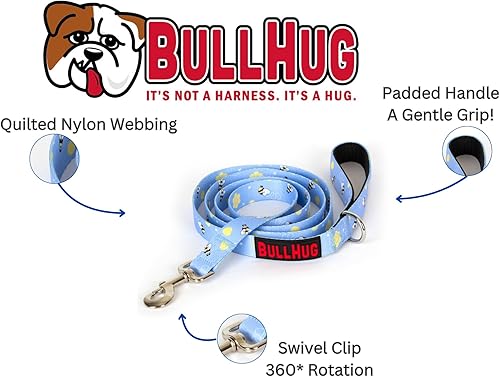Vista 92 de BULLHUG Correa de bulldog de 6 pies con mango acolchado. Perfecto para bulldogs, bulldogs franceses, pugs y todas las razas. Correas para caminar