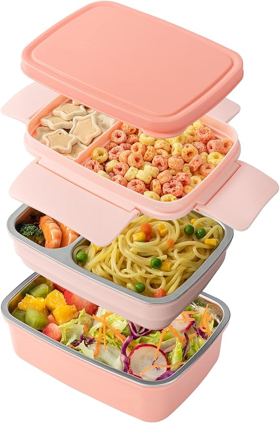 Freshmage Stainless Steel Bento Box Adult Lunch Box