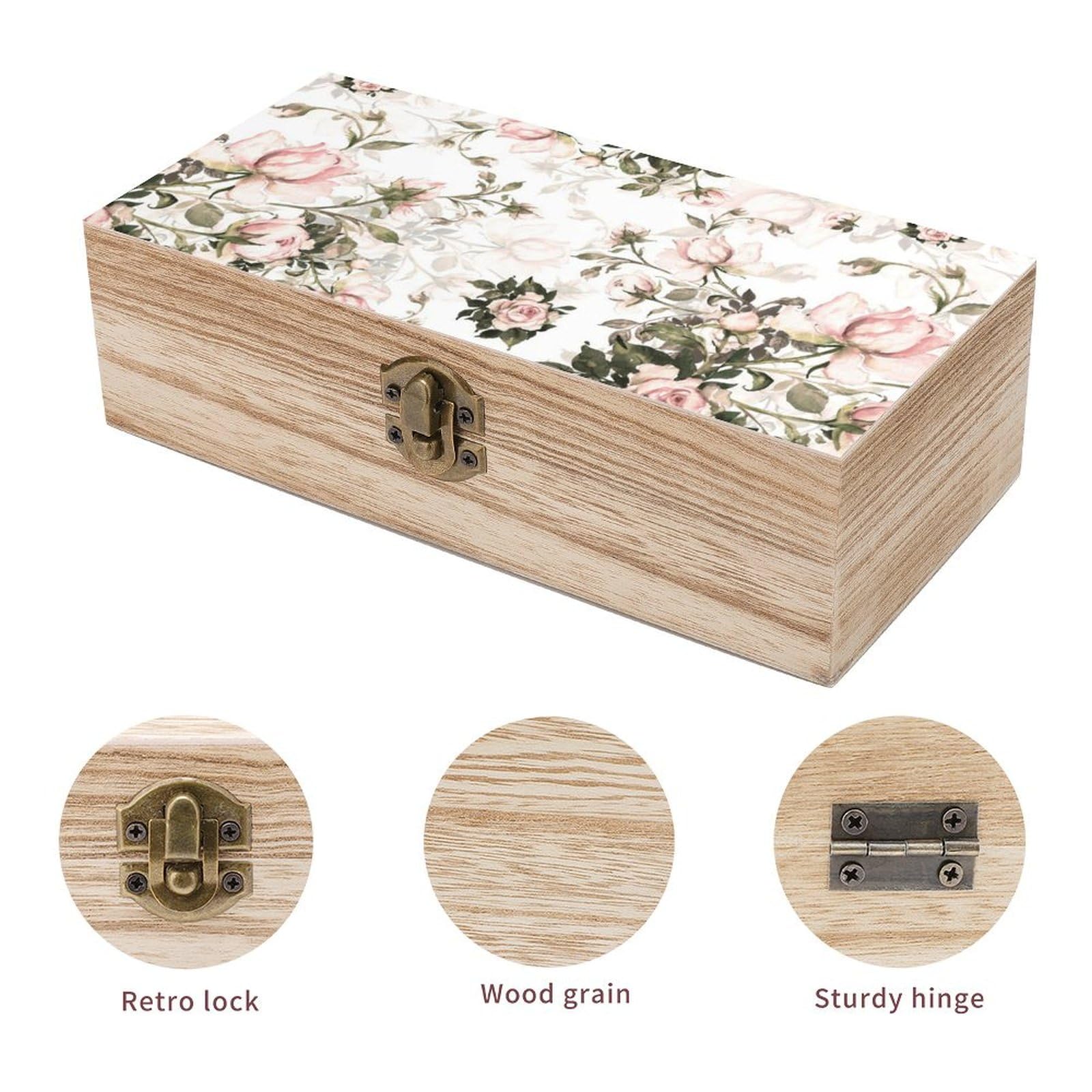 木製 薔薇柄 ジュエリーボックス Amazon｜木製ボックス バラ 花柄 収納ケース アクセサリー収納ケース