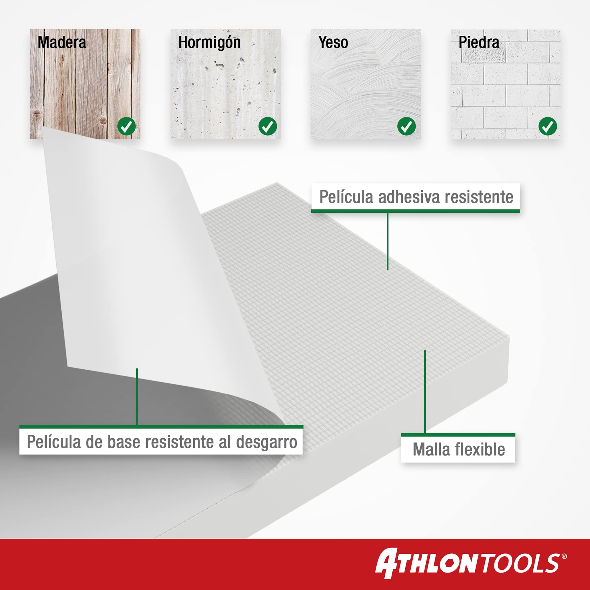 ATHLON TOOLS 4x MaxProtect Protectores de pared autoadhesivos para garaje, protección contra impactos (40 x 20 x 2cm, cada uno)