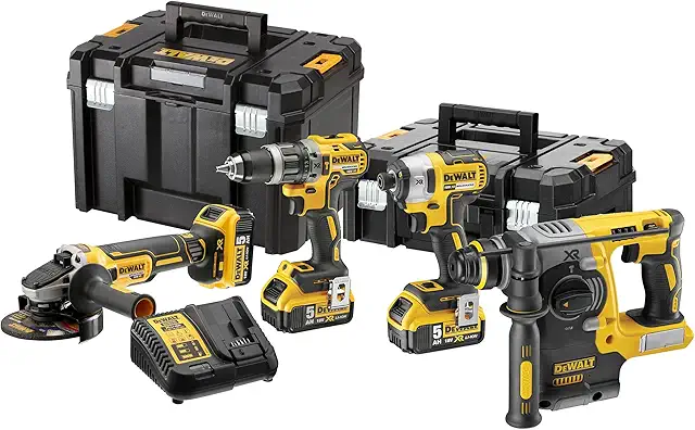 Kit Makita DEWALT 18V XR Senza Spazzole con 4 Utensili Professionali