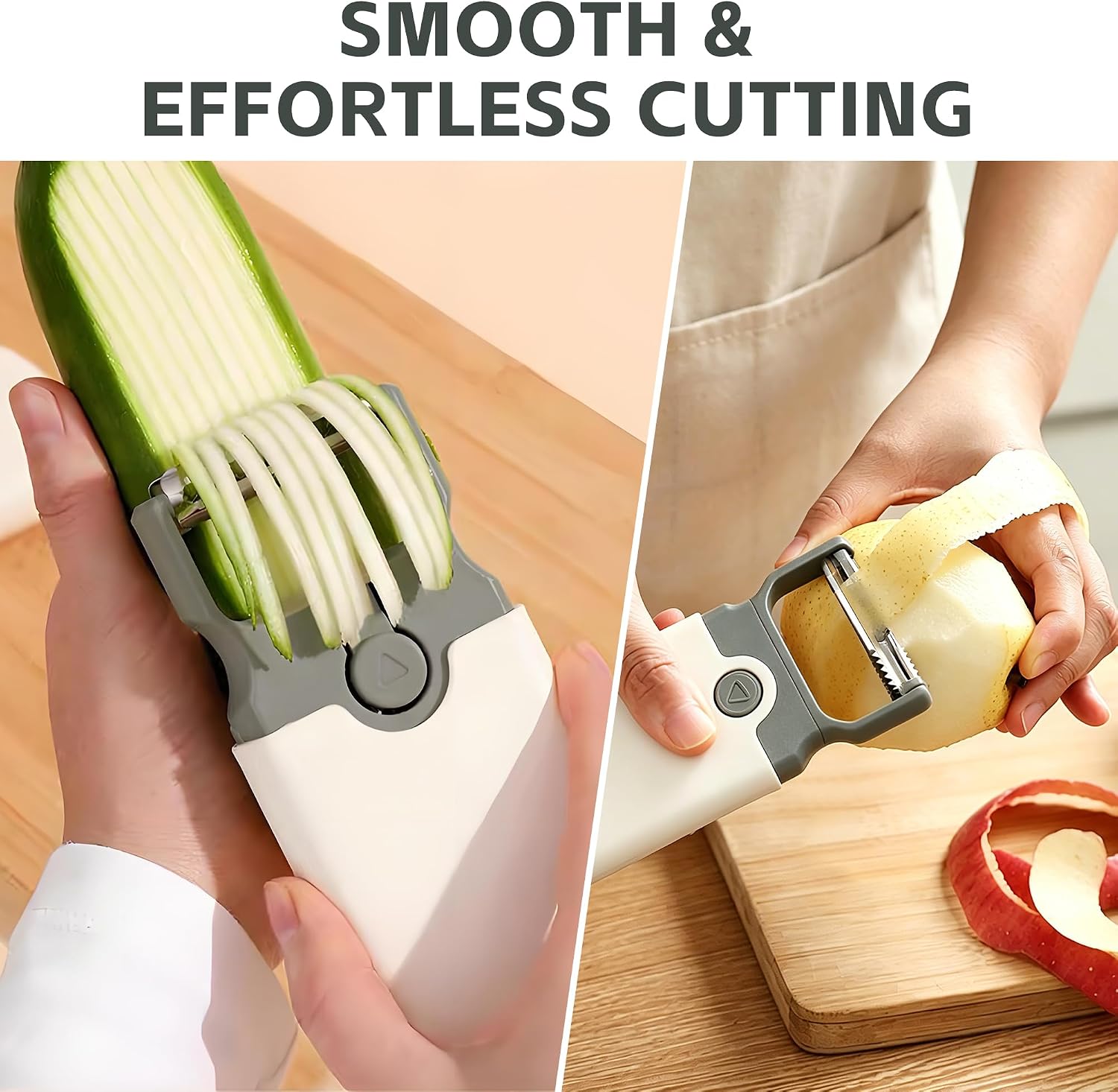 Vegetable Peeler Fruit Peeler Julienne Crinkle Cutter for Potato and Carrot image 3
