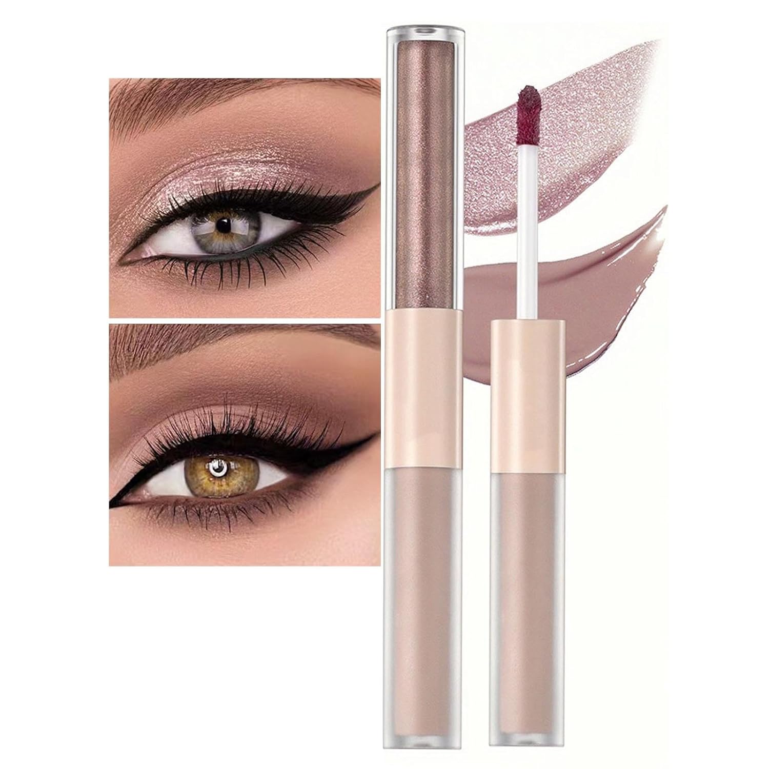 MiaSarah Rosy Brown Liquid Eyeshadow Matte Double Ended