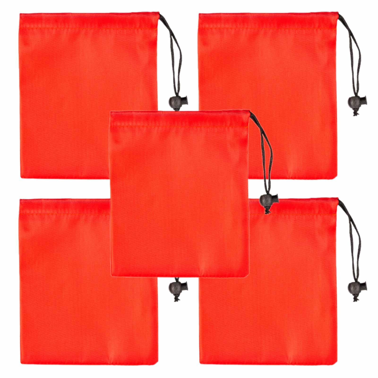FYHJNC 5 Drawstring Storage Bags, Foldable, Waterproof Dry, Outdoor Travel, Small Items, Beach Sandbags, Portable Item Bags