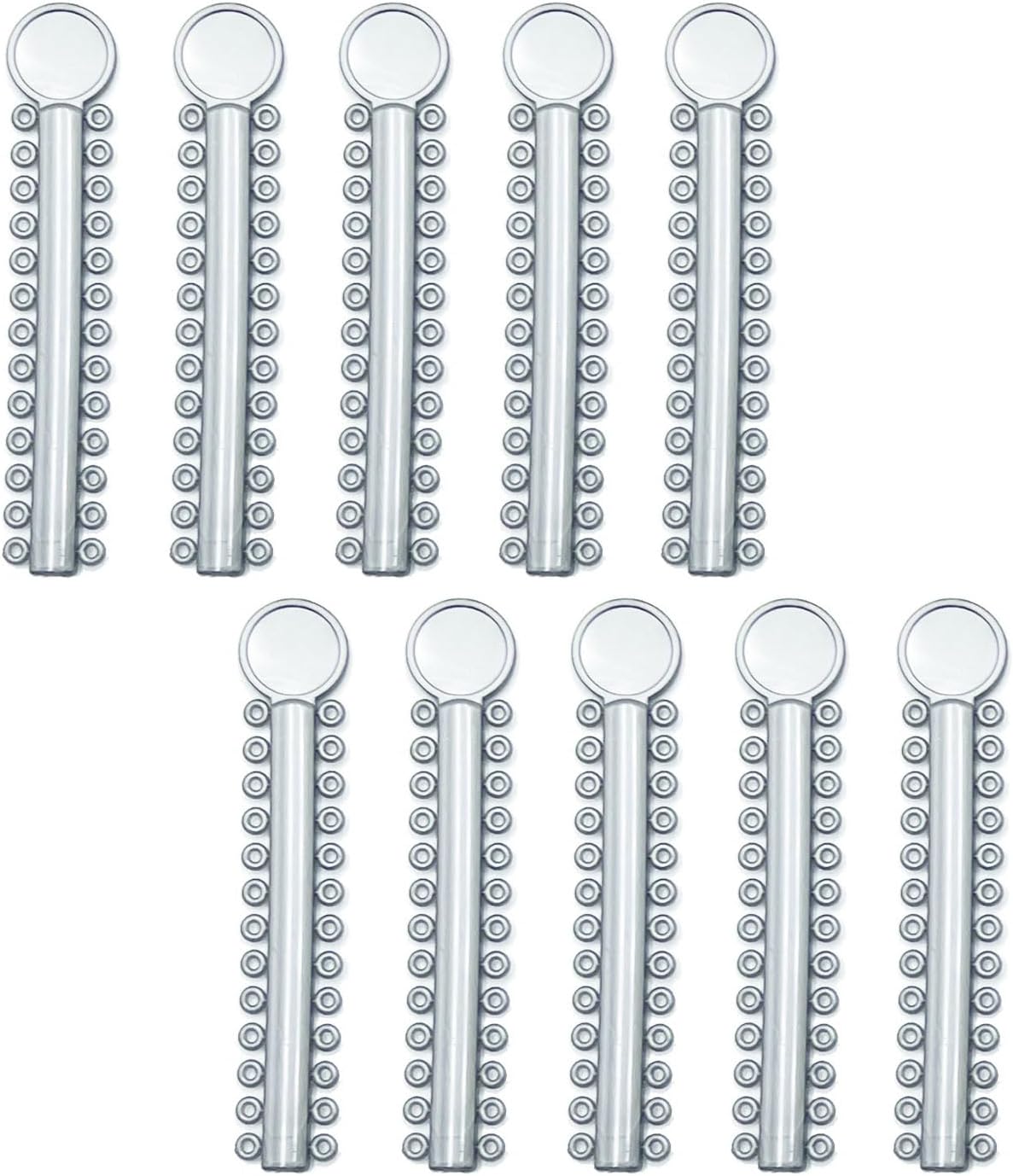 1040 pcs Orthodontic Ligature Ties Braces Rubber Bands O-Ring, Silver