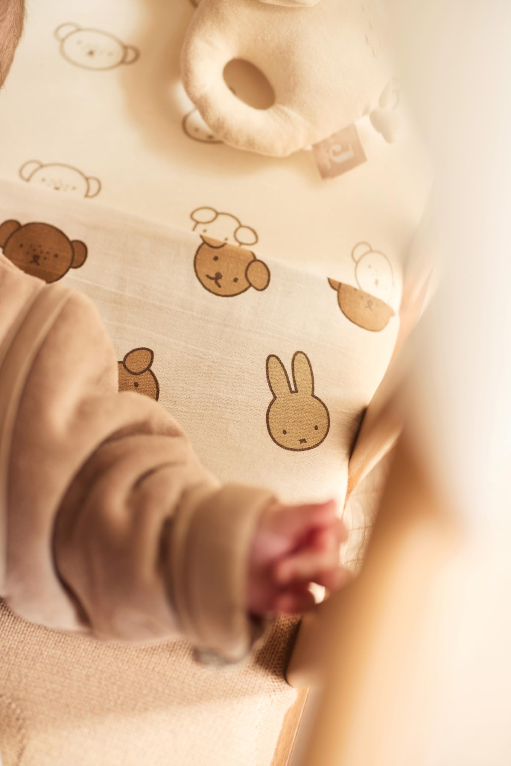 Jollein Gigoteuse Bébé - 70 cm - Velvet - Coton - 2.0 TOG - sans Manches - Certifiée Oeko-TEX - Gigoteuse Bébé - pour Le Printemps et l’Automne - Oatmeal