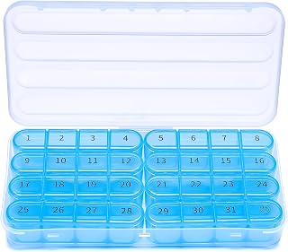 Monthly Pill Organizer 1 Times a Day,30 Day Pill Box,One Month Pill Case Once a Day,31 Day Pill Holder Medicine Organizer for Vitamin