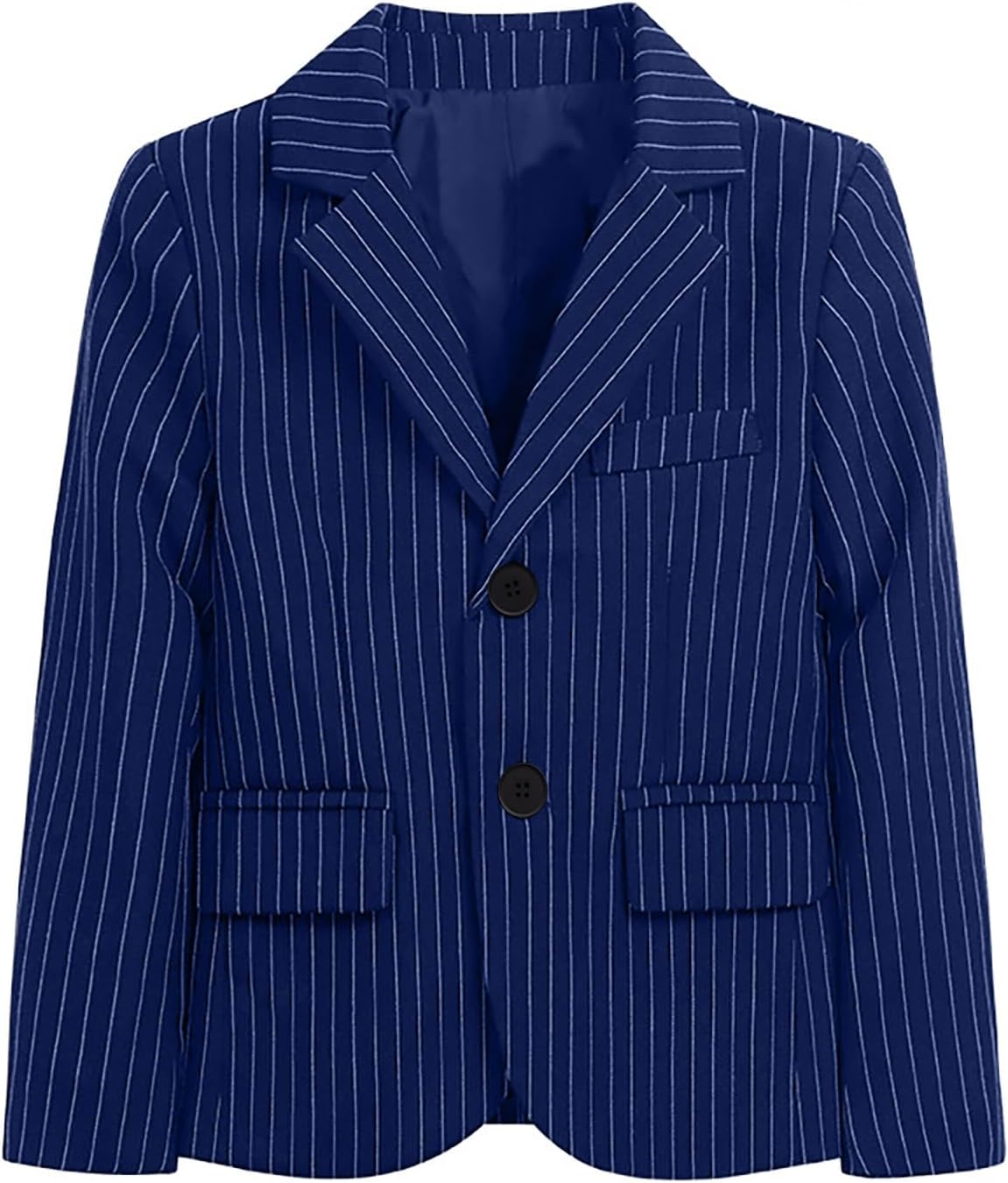 Boys Blazer Striped Suit Jacket Single Breasted Button Blazer Sport Coat