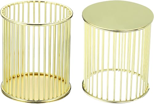 Miniatura 3 de PATIKIL Soporte de alambre de metal para bolígrafo, portalápices, organizador de tazas, contenedor para brochas de maquillaje, estilo 3 para