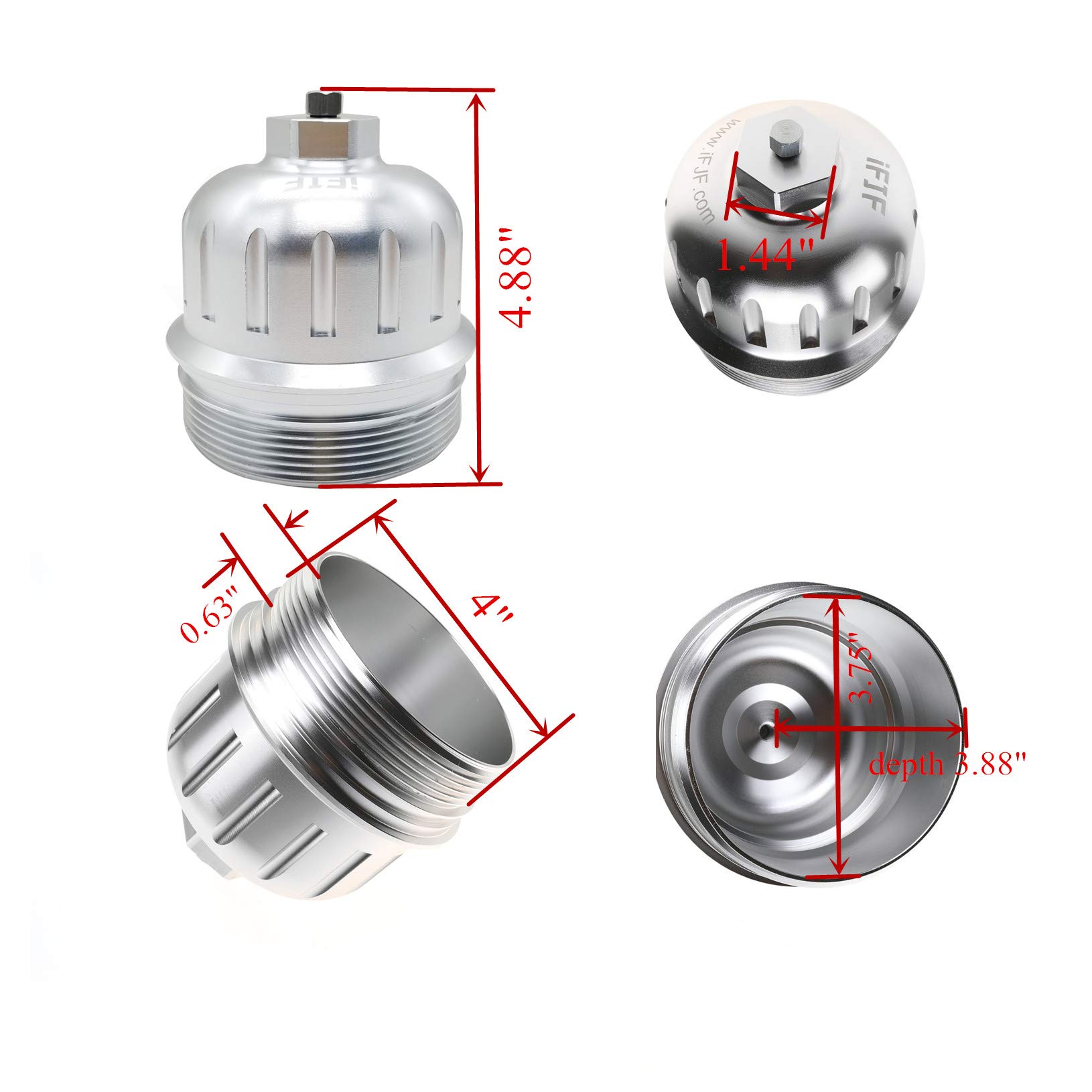 iFJF 134001 Fuel Filter Housing Cap Replacement For 20172020 GM Duramax 66L L5P