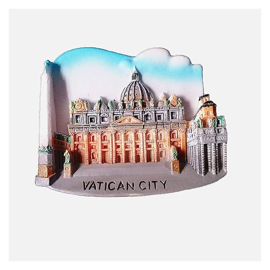 Amazon.co.jp: 冷蔵庫マグネット、冷蔵庫の装飾、バチカン市