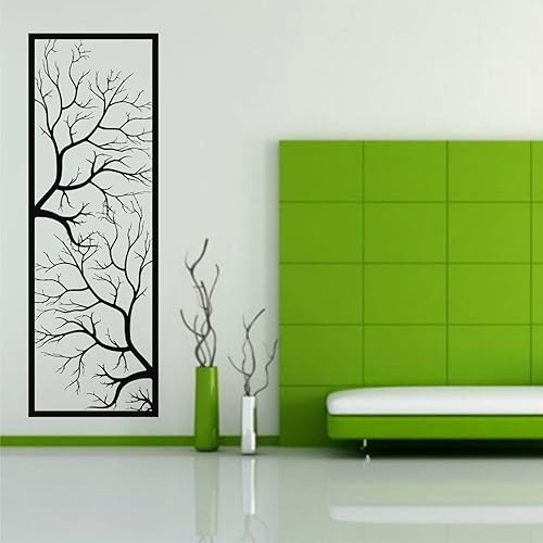 Arte de pared de metal, arte de pared de árbol de metal, letrero de árbol, decoración de pared de metal, decoración de pared de ramas de metal, arte
