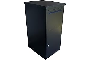 Parcelwirx Secure Package Delivery Box Locker, Graphite