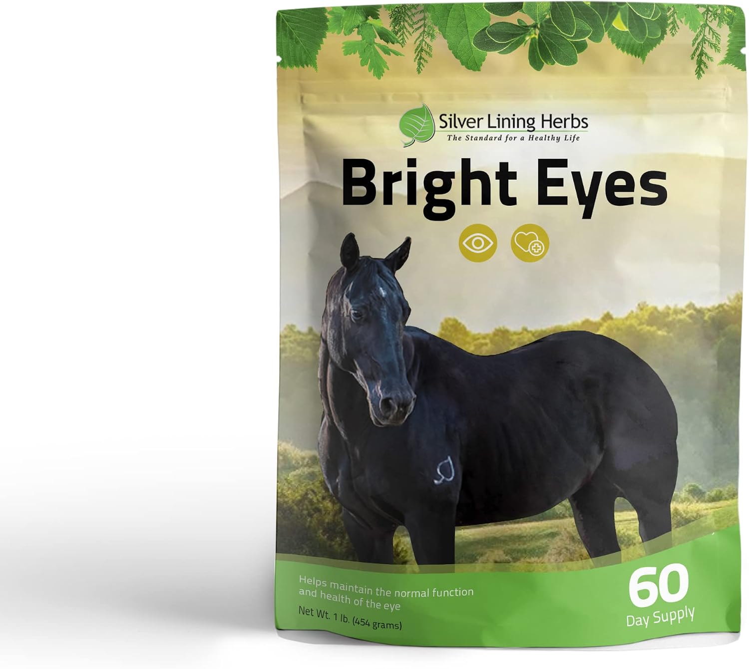 Silver Lining Herbs Bright Eyes - Supports Horse Eye Health - Maintains Normal Mineral Levels for Horse's Eyes - Natural Herbs…