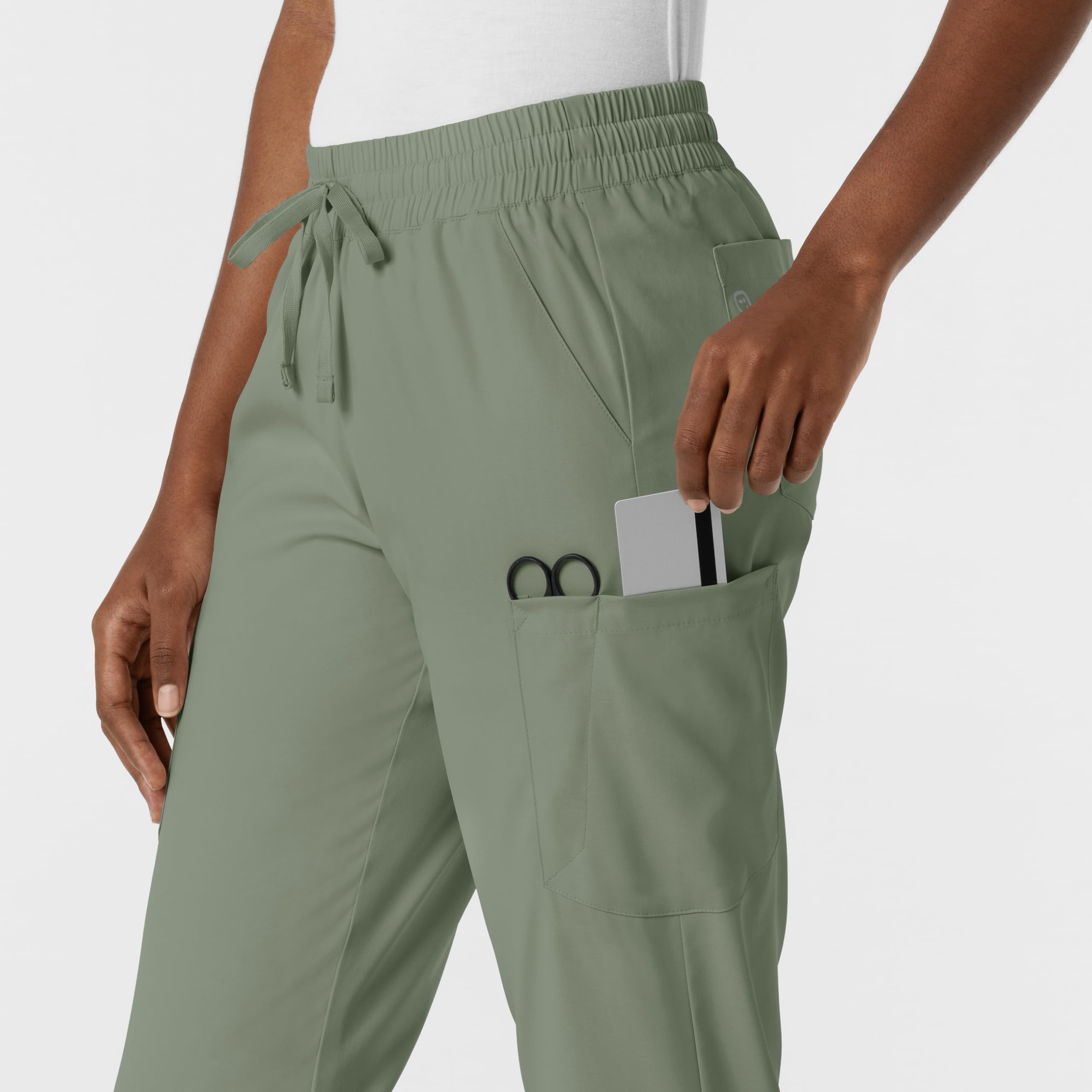 WonderWink Pantalón deportivo para mujer, Salvia, X-Large