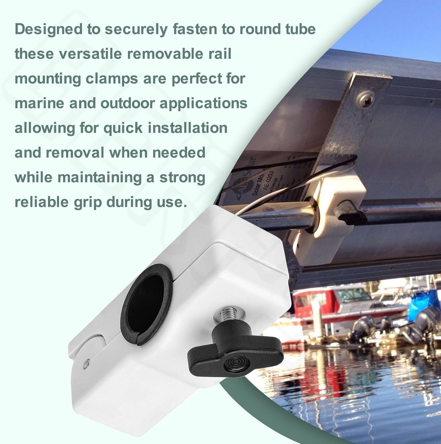 327199-1 Removable Rail Mount Clamps - Use for Round Tubing Compatible with S-ea Dog