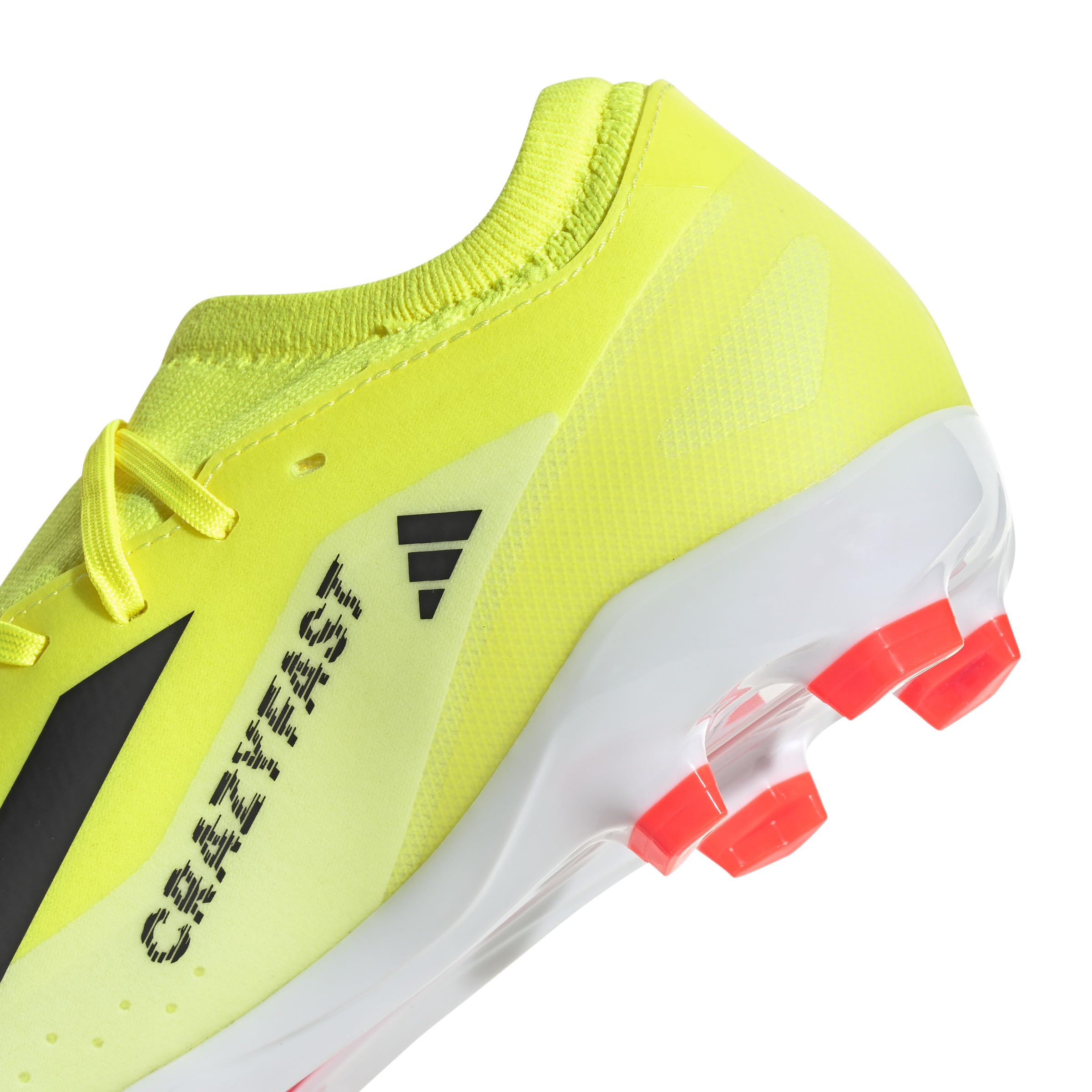 adidas Uniseks X Crazyfast League Multi-Ground Boots, Solar yellow/Core black/Cloud white, 44 2/3 EU