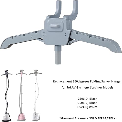 Miniatura 2 de SALAV Vaporizadores de ropa de tamaño completo, reemplazo auténtico de percha, varios modelos (GS06-DJ negro, GS06-DJ Blush, GS24-BJ blanco)