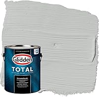 Vista 41 de Glidden Pintura interior + imprimación: gris/plata antigua, una capa, plana, 1 galón