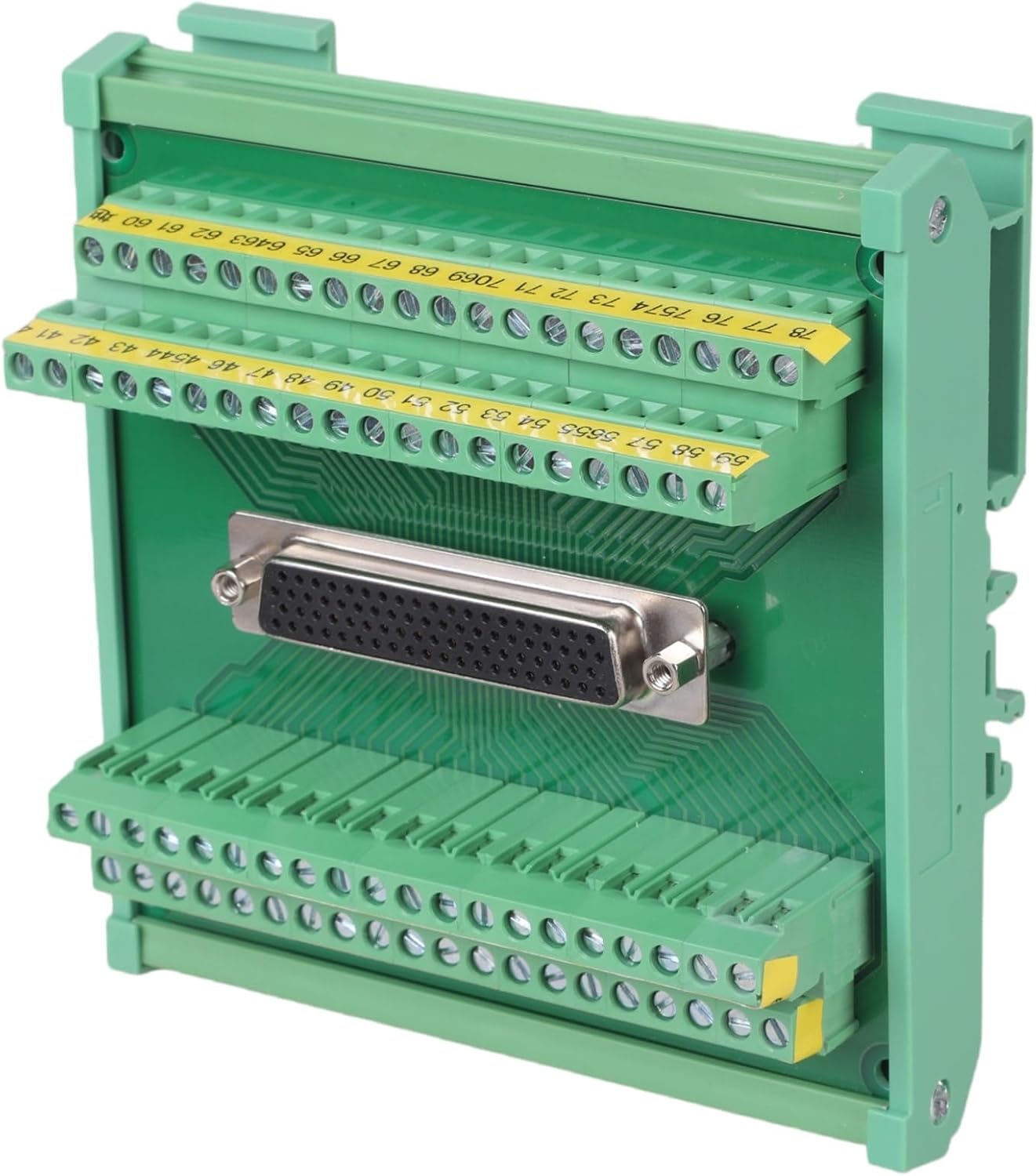 Terminal Blocks, D SUB Serials Port Solderless 9/D15/D25/D37/D50/D62/D78 Male Female Terminals Connectors Rails Type for Industrial Use