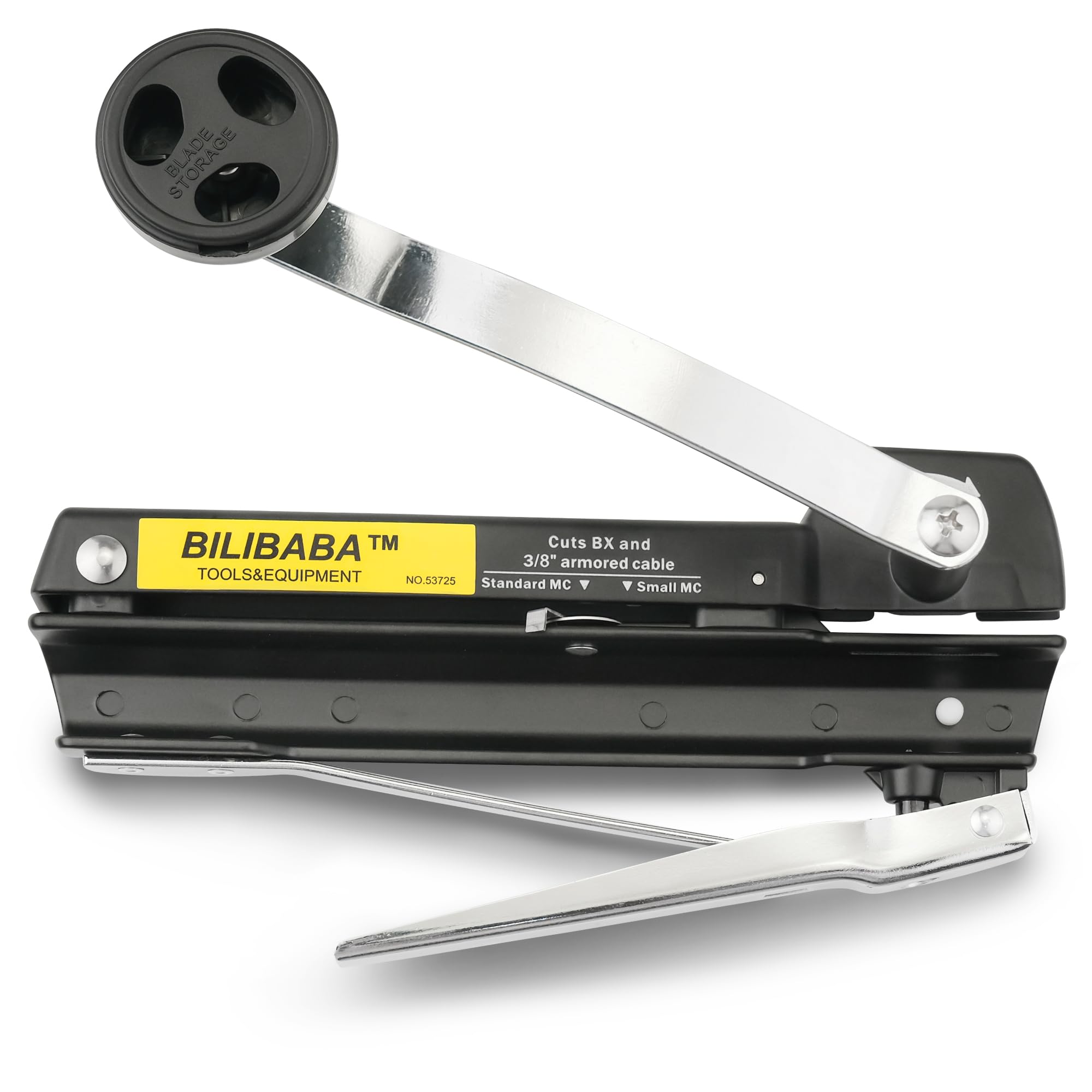 53725 Armored and BX Cable Cutter, Easy-Assembly MC Cable Cutter with Durable Blade 2.0, Cuts 3/16" to 1/2" Armored Cable-BX-AC-MC-Greenfield, With