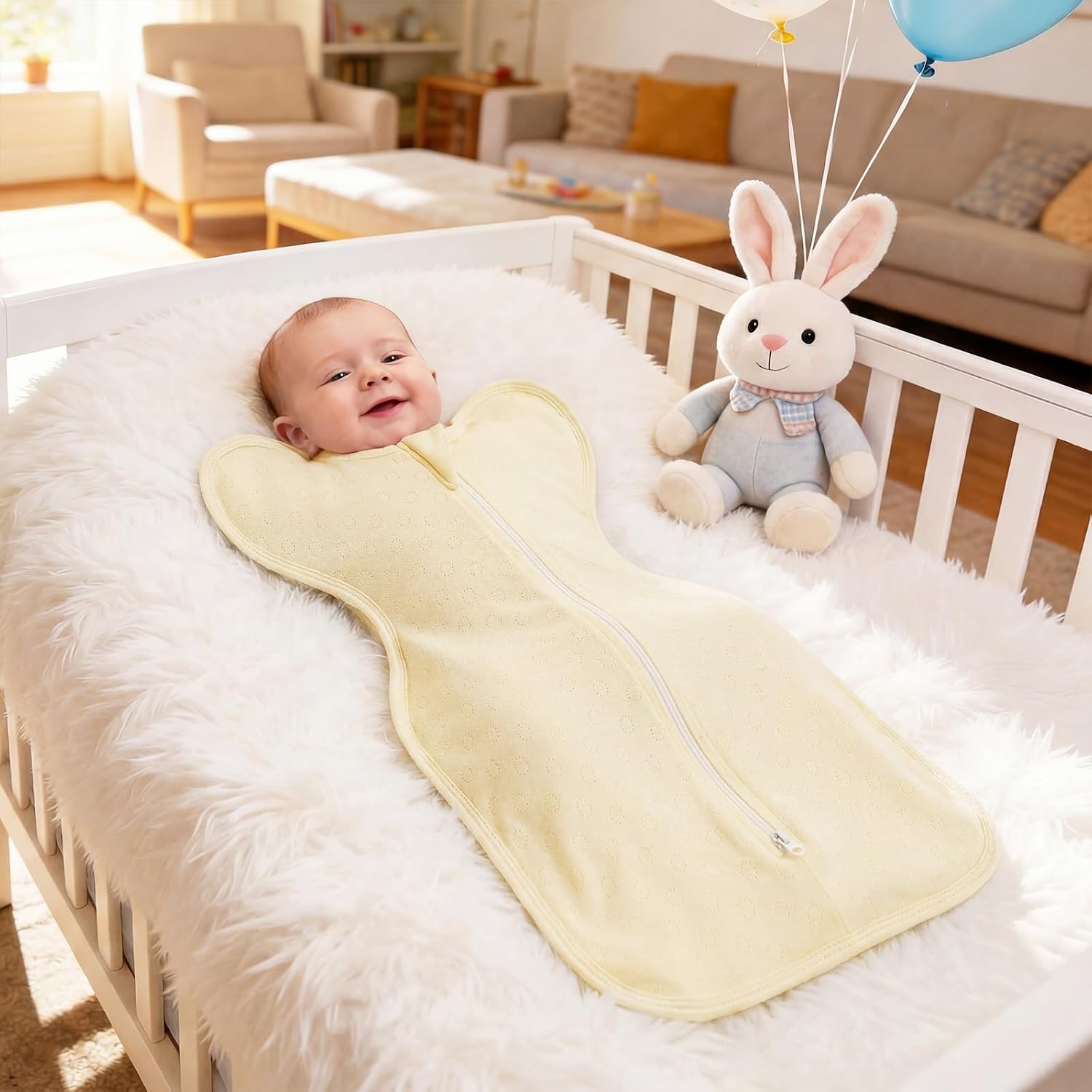 AMAWMW Baby Swaddle Sleep Sacks 0-6 Months, Transitional Swaddles Bag, Self-Soothing Swaddle for Newborns, Newborn Essentials