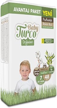Baby Turco Do adan Avantaj Paketi Pofuduk Bebek Bezi 7 Numara Xxlarge 48 Adet