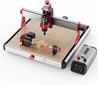 Twotrees TTC450 Ultra 500W A fresadora CNC possui 4 eixos, rolos giratórios a 90% e uma máquina de gravação CNC com tela...
