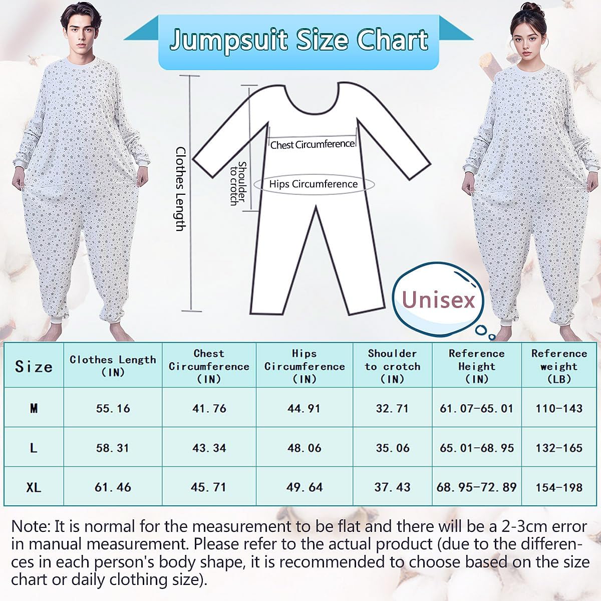 Unisex Anti-Strip Jumpsuit with Back and Leg Zipper,Suitable for,Seniors,Alzheimer’s,Incontinence Care,Dementia - Image 7