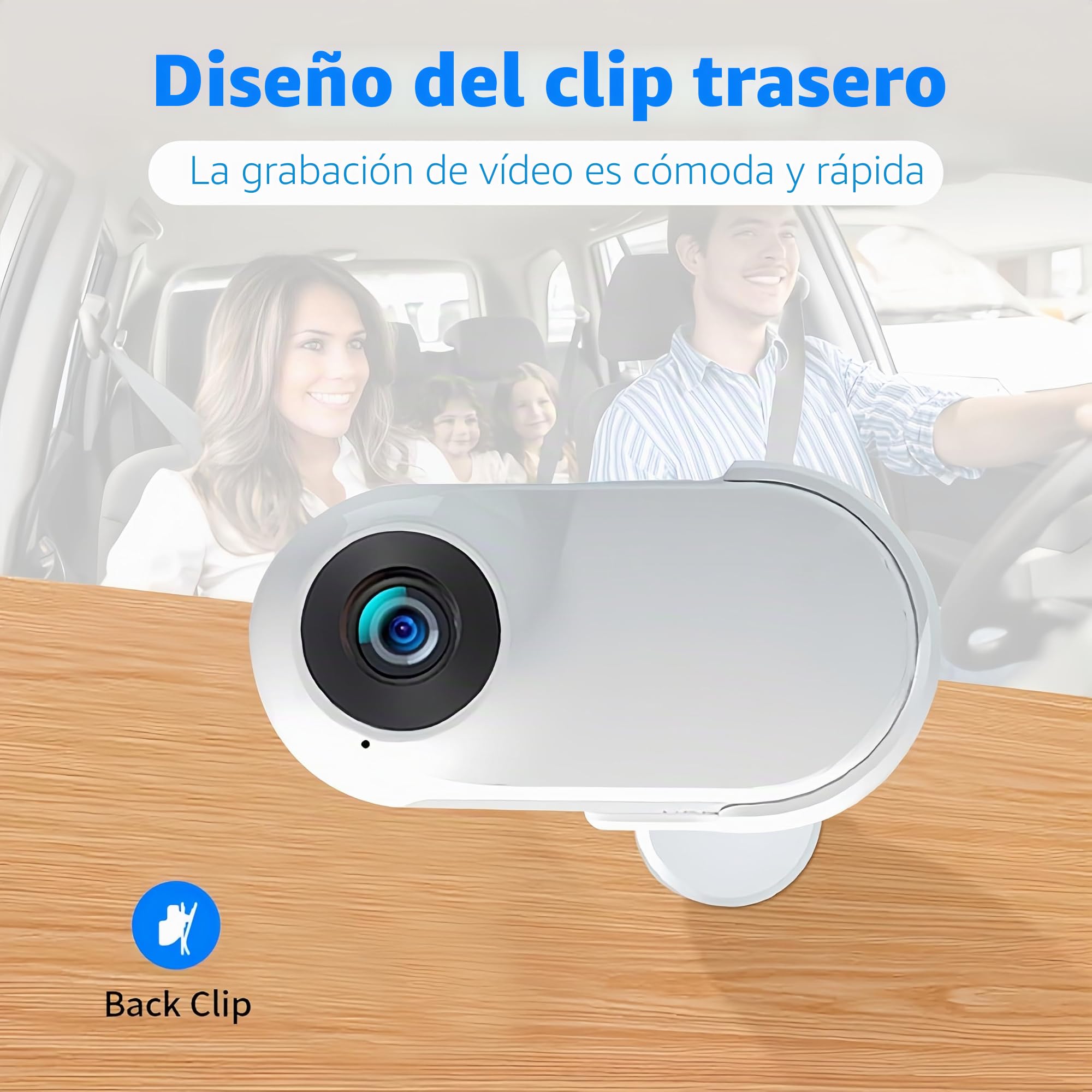 Sxhlseller Collar de Cámara para Gatos - Cámara de Collar para Perros con Gran Angular de 170° con Pantalla LCD de 0,96 Pulgadas, Cámara Corporal Multifuncional para Grabaciones de Vídeo,