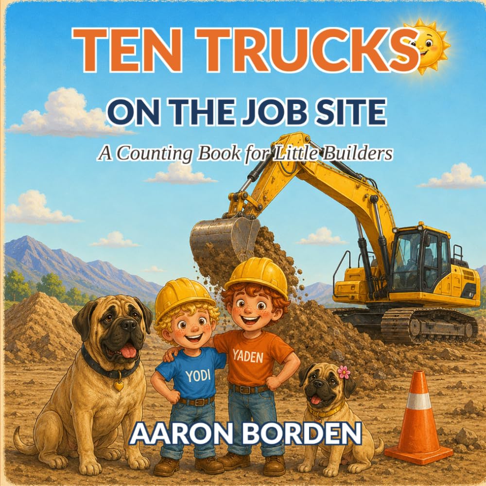 Ten Trucks on the Job Site: A Counting Book for Little Builders Ages 1-5 — Count Excavators, Dump Trucks, Cranes and More!
