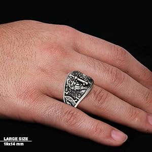 Amazon.com: Crusader Ring, Chi Rho Ring, Silver Christian Ring Amazon.com: Crusader Ring, Chi Rho Ring, Silver Christian Ring