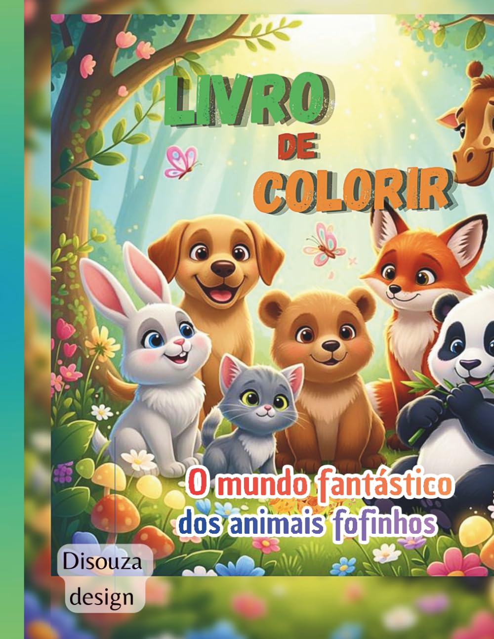 Livro de colorir: O mundo encantado dos animais fofinhos